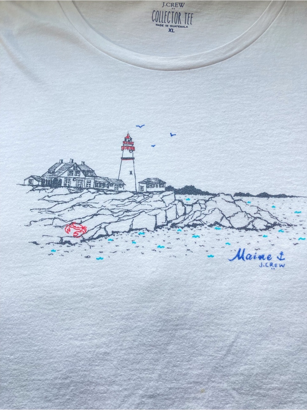 J.CREW | MAINE Collector Tee Lighthouse Graphic Tee | Re-Imagined | Size XL - Picture 10 of 10